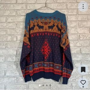 Multicolour Patterned Sweater